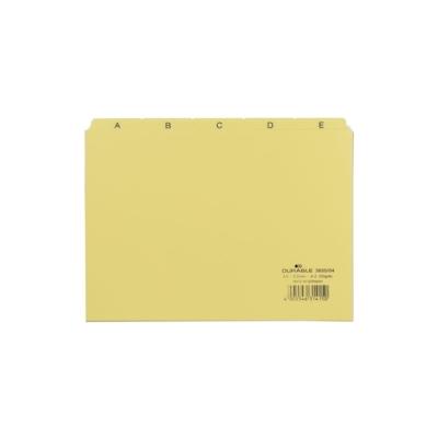 DURABLE Karteiregister A - Z, PP, A5 quer, gelb, 25-teilig Image