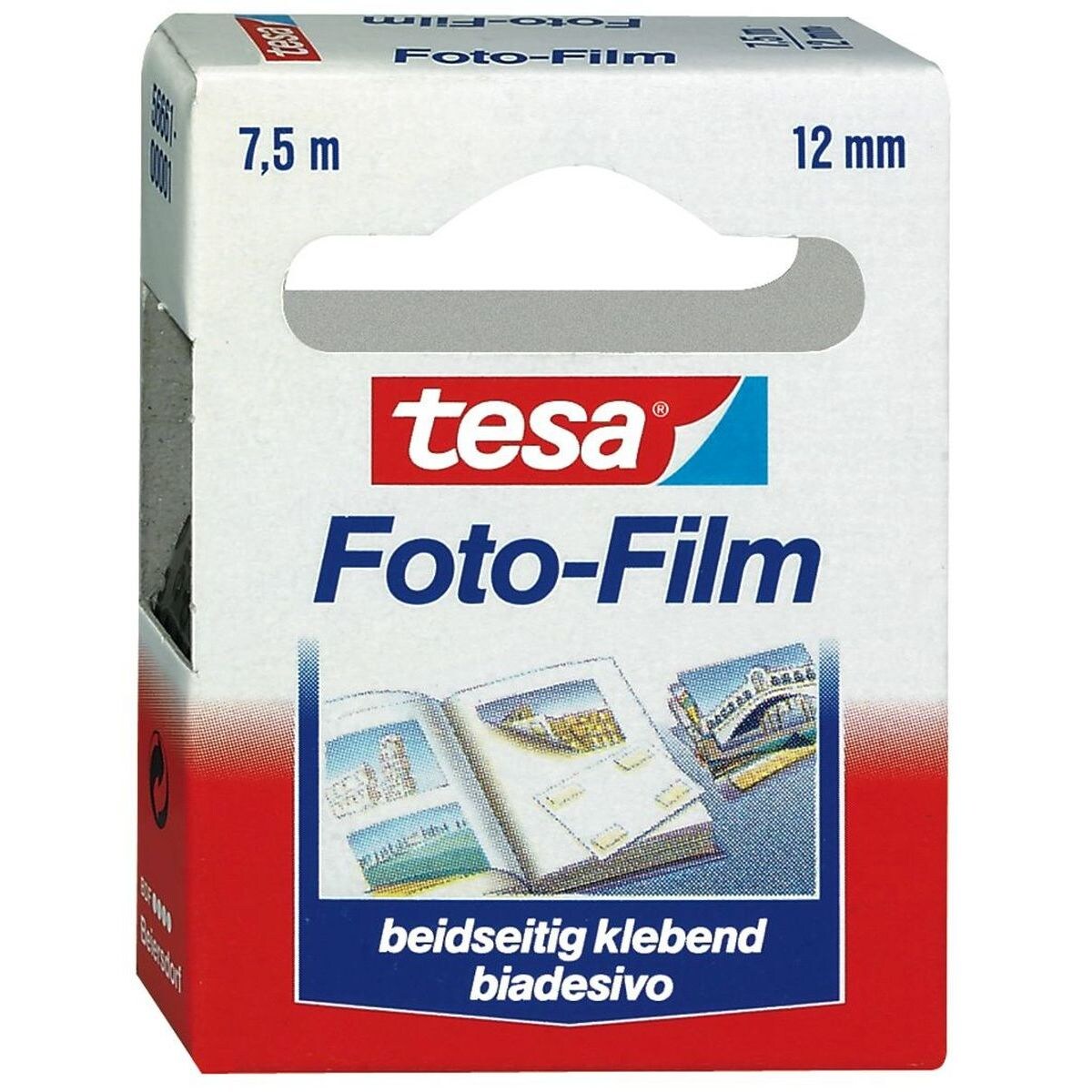 tesa Klebefilm 56661-00002 12mmx7,5m beidseitig klebend PVC Image