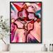 East Urban Home Stained Glass - Painting Print on Canvas Metal in Brown/Pink | 40 H x 30 W x 1.5 D in | Wayfair 4E5026392D2744A8901AD65D50638159