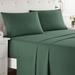 Latitude Run® Bruyn Double Brushed Hotel Luxury Sheet Set w/ Extra Soft Sheets & Pillowcases Microfiber/Polyester in Green | Queen | Wayfair