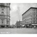 Ebern Designs Illinois Street, Historic Indianapolis - Wrapped Canvas Photograph Print Canvas, in Black/White | 20 H x 24 W x 1.5 D in | Wayfair