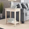 August Grove® Sunbury Solid Wood End Table w/ Storage Wood in Brown | 25 H x 14 W x 22 D in | Wayfair F0B5D4E9370C4531ADE74D04136A0213