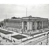 Ebern Designs Indianapolis Courthouse & Post Office, Historic Indianapolis - Wrapped Canvas Photograph Print Canvas, in Black/White | Wayfair