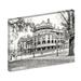 Ebern Designs Hotel Desoto, Historic Savannah - Wrapped Canvas Photograph Print Metal in Black/White | 30 H x 40 W x 1.5 D in | Wayfair