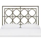 House of Hampton® Silva Metal Headboard Metal in Gray/Yellow | 58.9 H x 60.6 W x 1.3 D in | Wayfair B0A1187ECC414228AF988D02FD2F0FA0