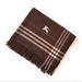 Burberry Accessories | Authentic Burberry Pure Virgin Wool Scarf Brown | Color: Brown/White | Size: 46”X29” Inches Approx. (Without Fringe)