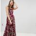 Free People Dresses | Free People Garden Party Maxi Dress Red Wine Maxi Dress Nwt | Color: Purple/Red | Size: Xs