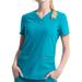 Cherokee Medical Uniforms FORM V-Neck Top (Size M) Teal, Nylon,Spandex