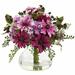 August Grove® Daisies Floral Arrangement in Vase Polyester/Faux Silk/Plastic/Fabric | 11.5 H x 12.5 W x 12.5 D in | Wayfair