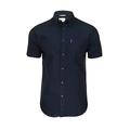 Ben-Sherman Mens Short Sleeve Button Down Oxford Shirt 65095 - Navy Blue
