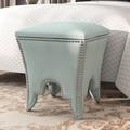 House of Hampton® 16.1" Wide Square Storage Ottoman Polyester in Green | 21.1 H x 16.1 W x 16.1 D in | Wayfair 0F1E59E07B394D478B45B2B15F2E9101