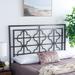 House of Hampton® Lucinda Metal Headboard Metal in Gray/Black | 59.8 H x 60.6 W in | Wayfair 3A70F509BD1D476EB7CDB9CD98DA3D3E