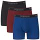 Hanes Herren Total Support Pouch Men's Boxer Brief Underwear, Anti-Chafing, Moisture-Wicking Odor Control, 3-Pack Retroshorts, Normales Bein – Blau/Rot/Schwarz – 3er-Pack, XL
