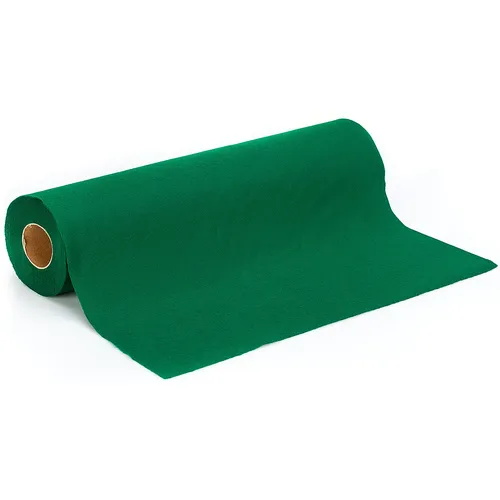 Feutrine, épaisseur 1 mm, rouleau de 10 m, vert foncé