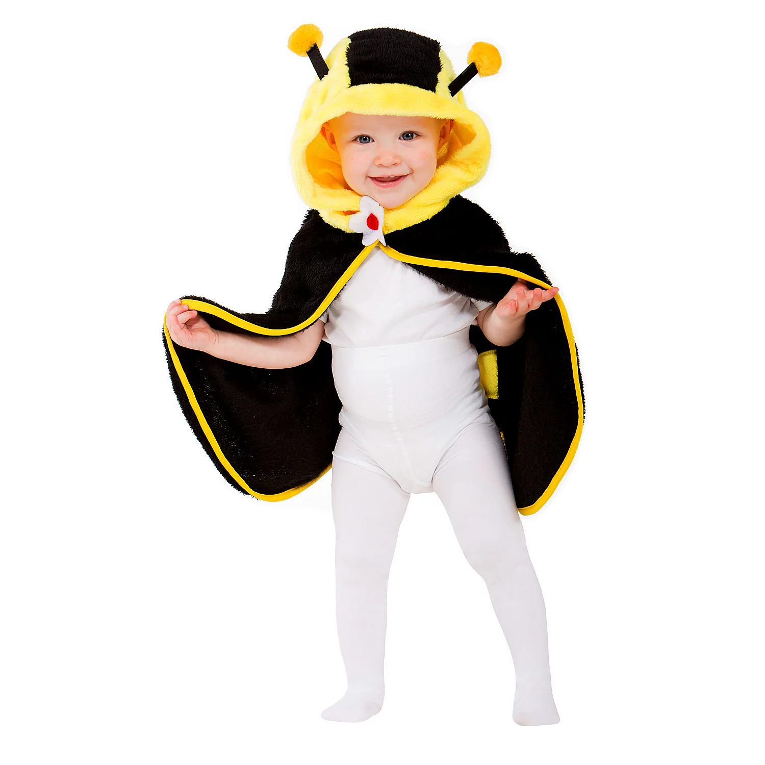 buttinette Cape "abeille" pour petits enfants, jaune/noir