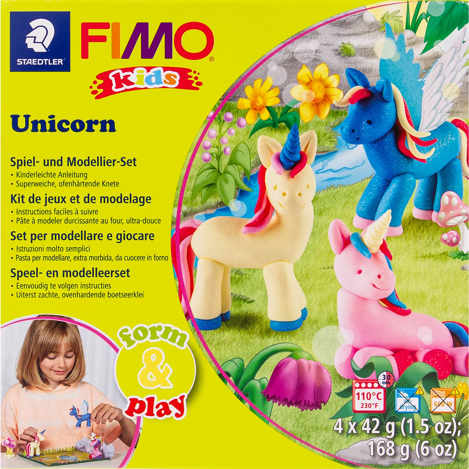 Fimo kids form & play - Kit créatif ""licorne