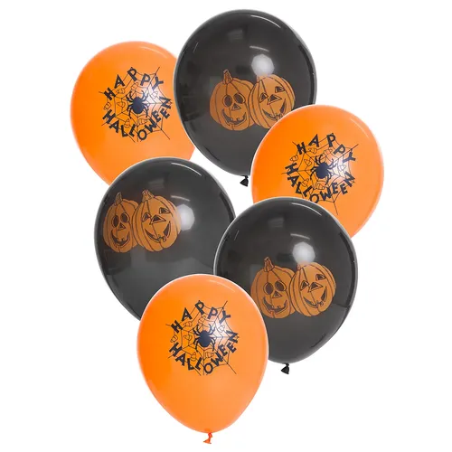 Ballons ""Halloween"", Ø 25 cm, 6 pièces