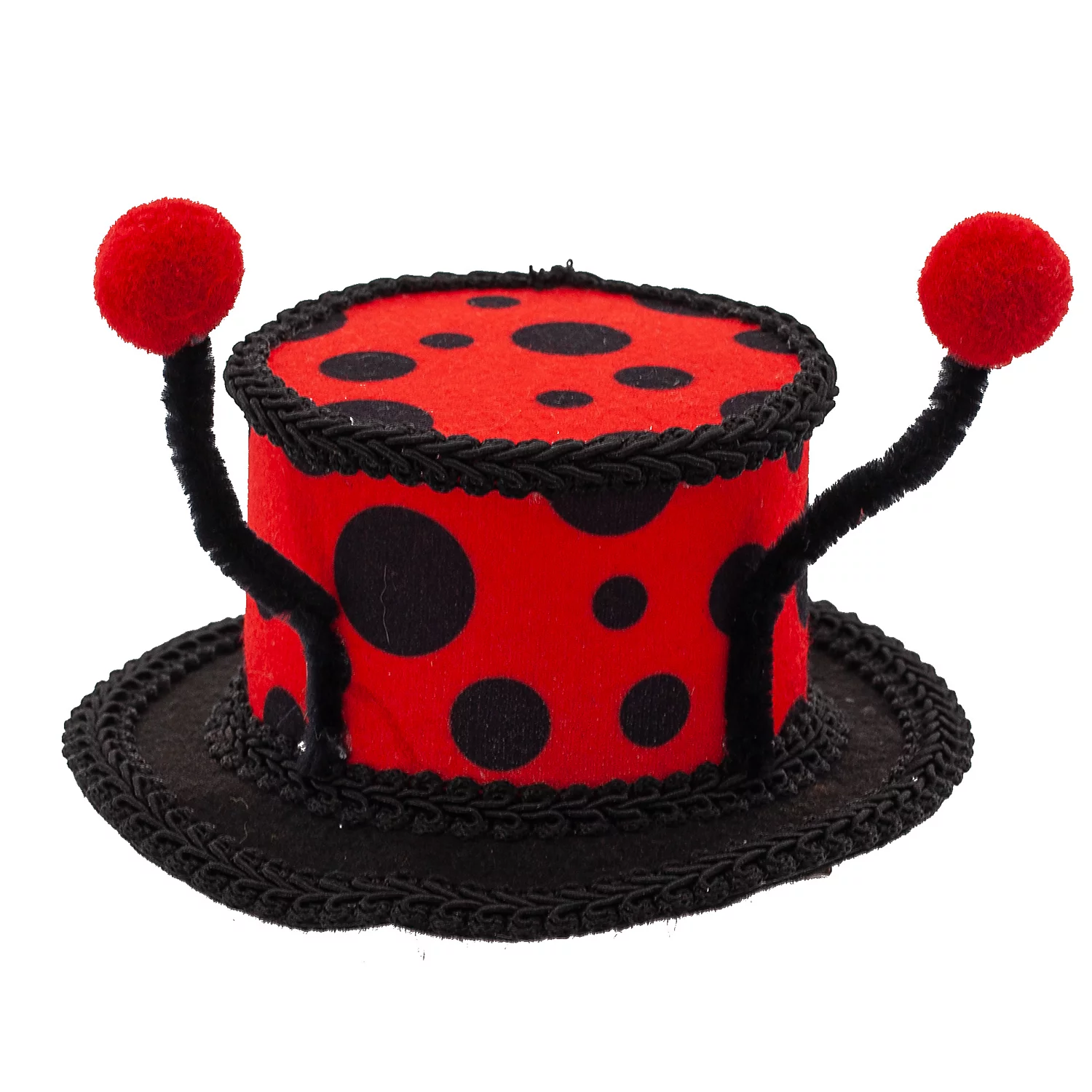 buttinette Mini chapeau haut-de-forme "coccinelle