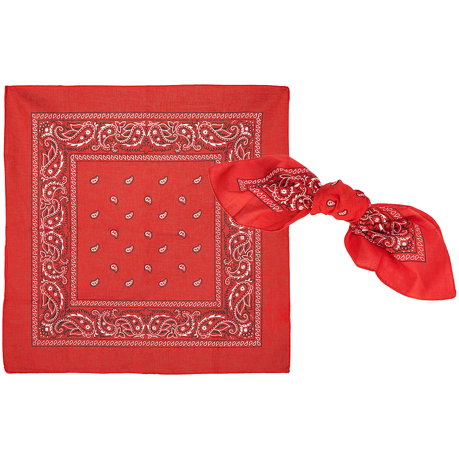 Bandana classique, rouge, 2 pièces