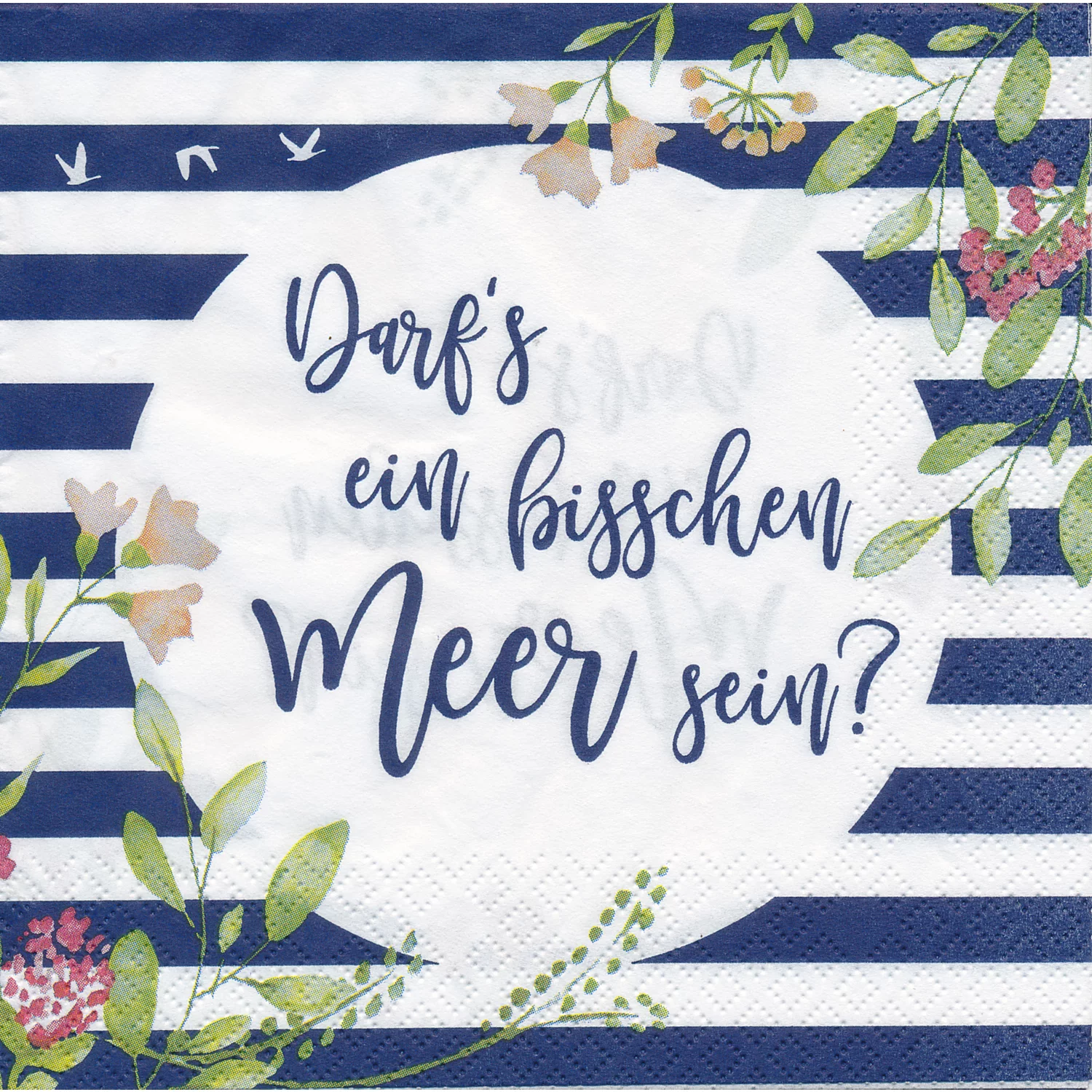 Papierservietten Darf's ein bisschen Meer sein?, 33 x 33 cm, 20 Stück Image