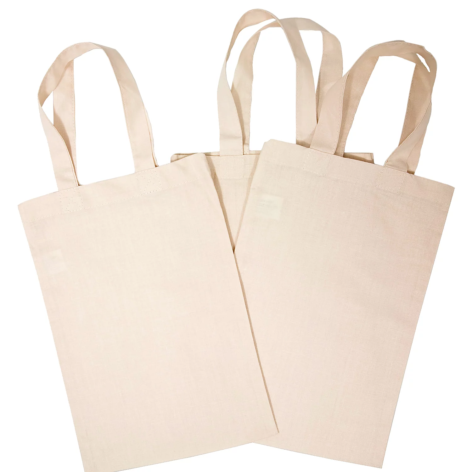 buttinette Kleine Tragetaschen, natur, 18 x 26 cm