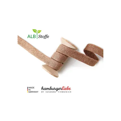 Albstoffe Bio-Flachkordel / Stri...