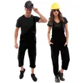 Faschings-Latzhose unisex, schwarz