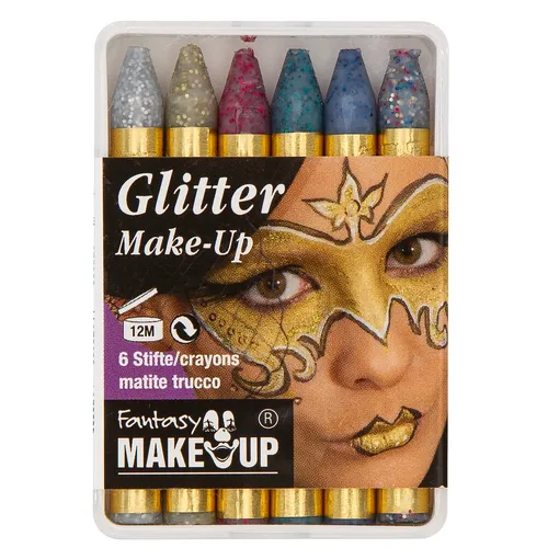 FANTASY Schminkstifte Glitter, 6 Stück