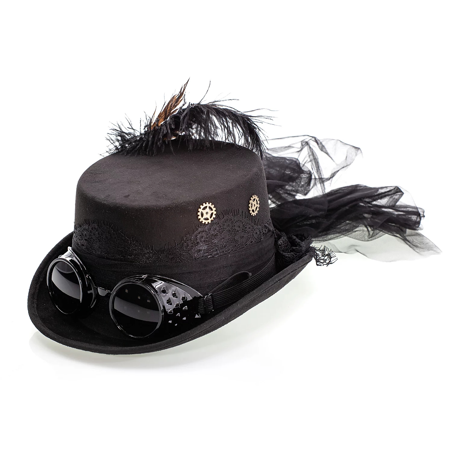 Zylinder Steampunk-Future, schwarz Image