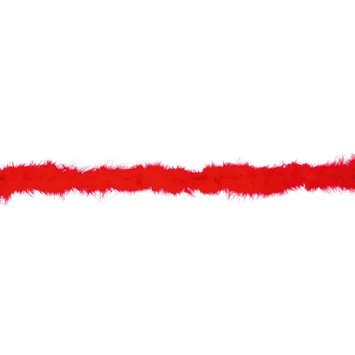Boa en plumes de marabout, rouge, 15 g, 2 m