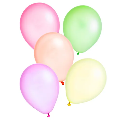 Luftballons Neon, 25 cm Ø, 50 Stück