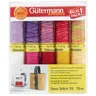 Gütermann Nähfaden-Set Deco Stitch 70, gelb/rot/pink, 10x 70 m