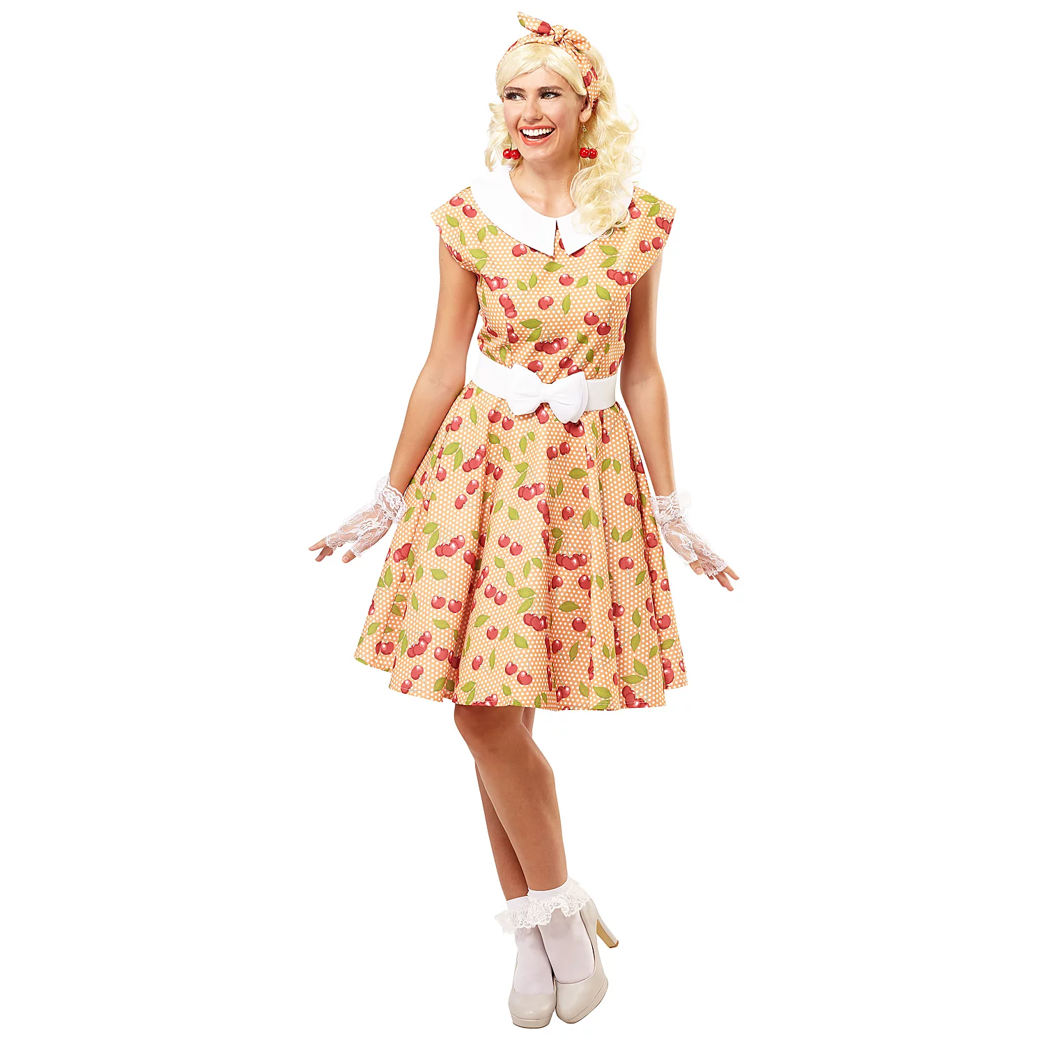 buttinette Rock'n'Roll-Kleid Kirschen für Damen Image