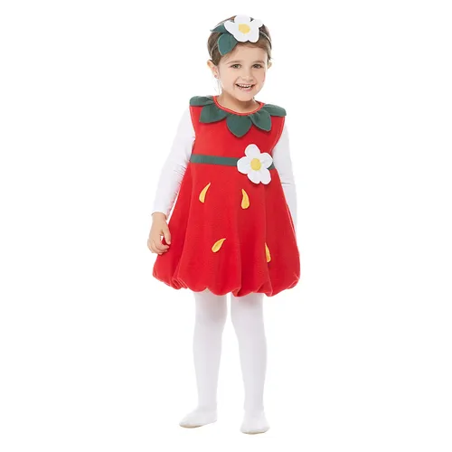 Erdbeerkleid für Kinder