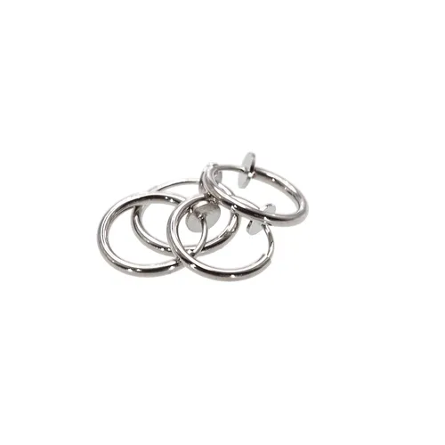 Faux piercings, argenté, 4 pièces