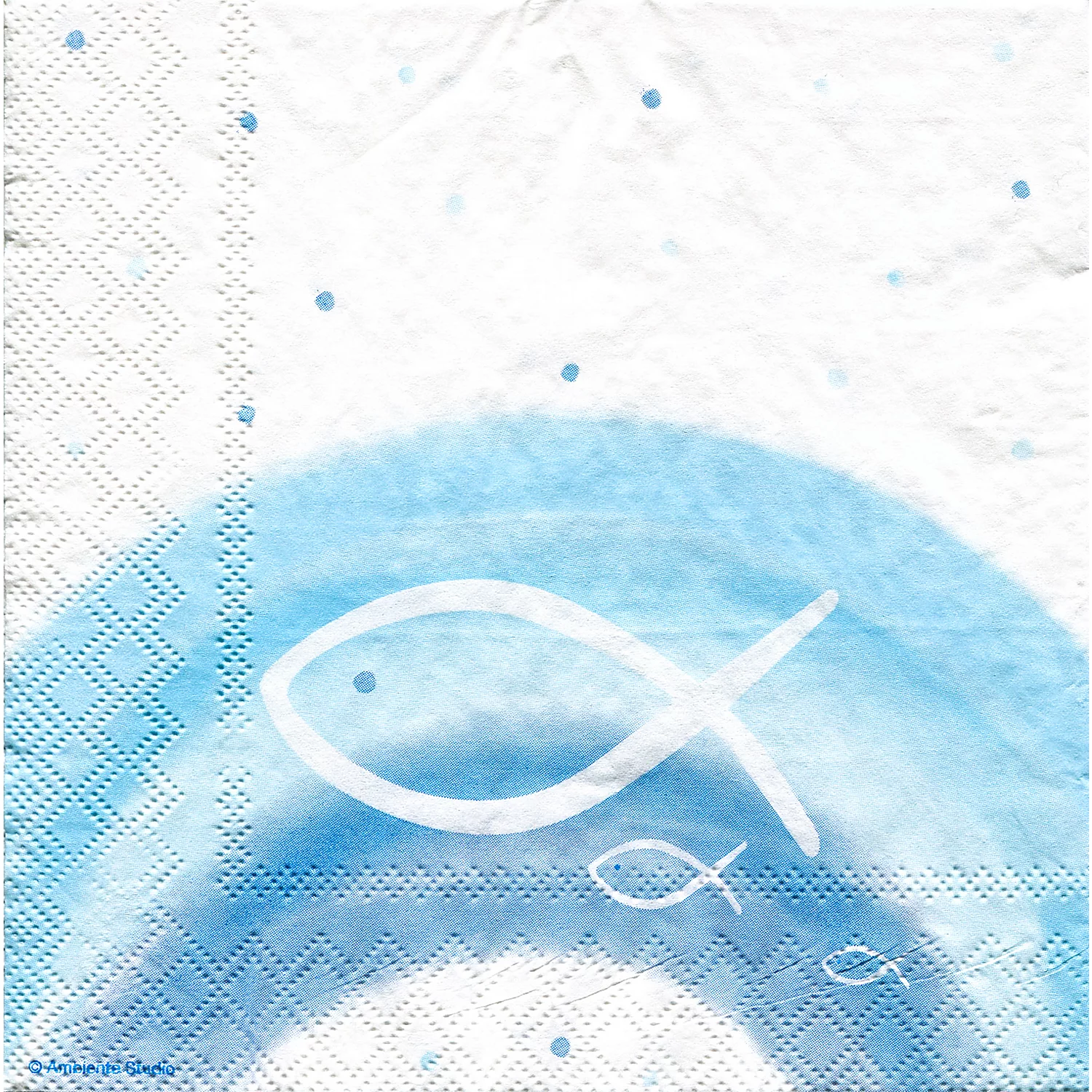 Papierservietten Regenbogen/Blau, 33 x 33 cm, 20 Stück Image