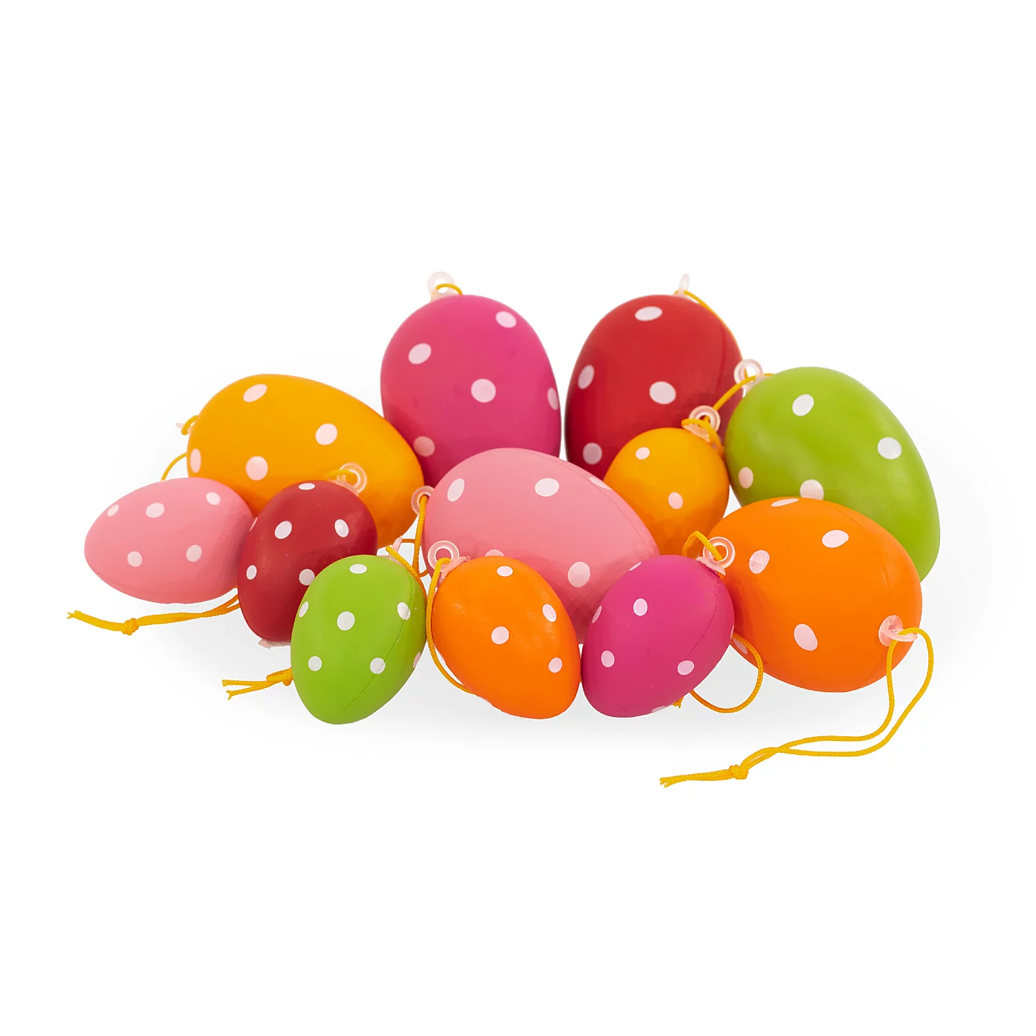 Kunststoffeier, gepunktet, 4 und 6 cm, 30 Stück Image