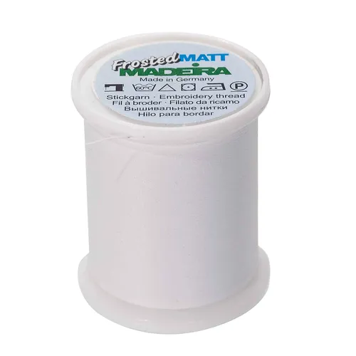 MADEIRA Stickgarn Frosted Matt, Stärke: 40, 500m-Spule, bright white