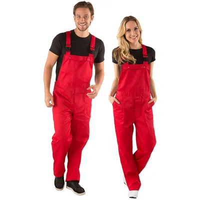 Latzhose unisex, rot