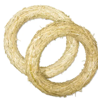 Strohkränze, 35 cm Ø, 2 Stück Image