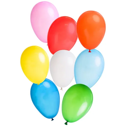 Luftballons bunt, 20 cm Ø, 100 Stück