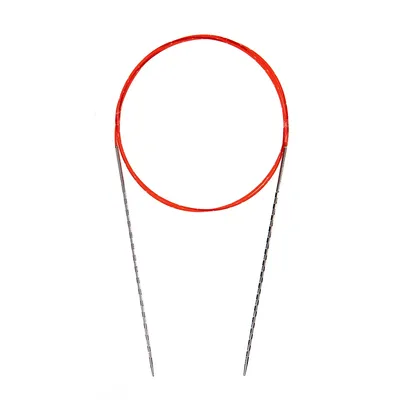 addi Rundstricknadel Novel, quadratisch, Messing, 80 cm