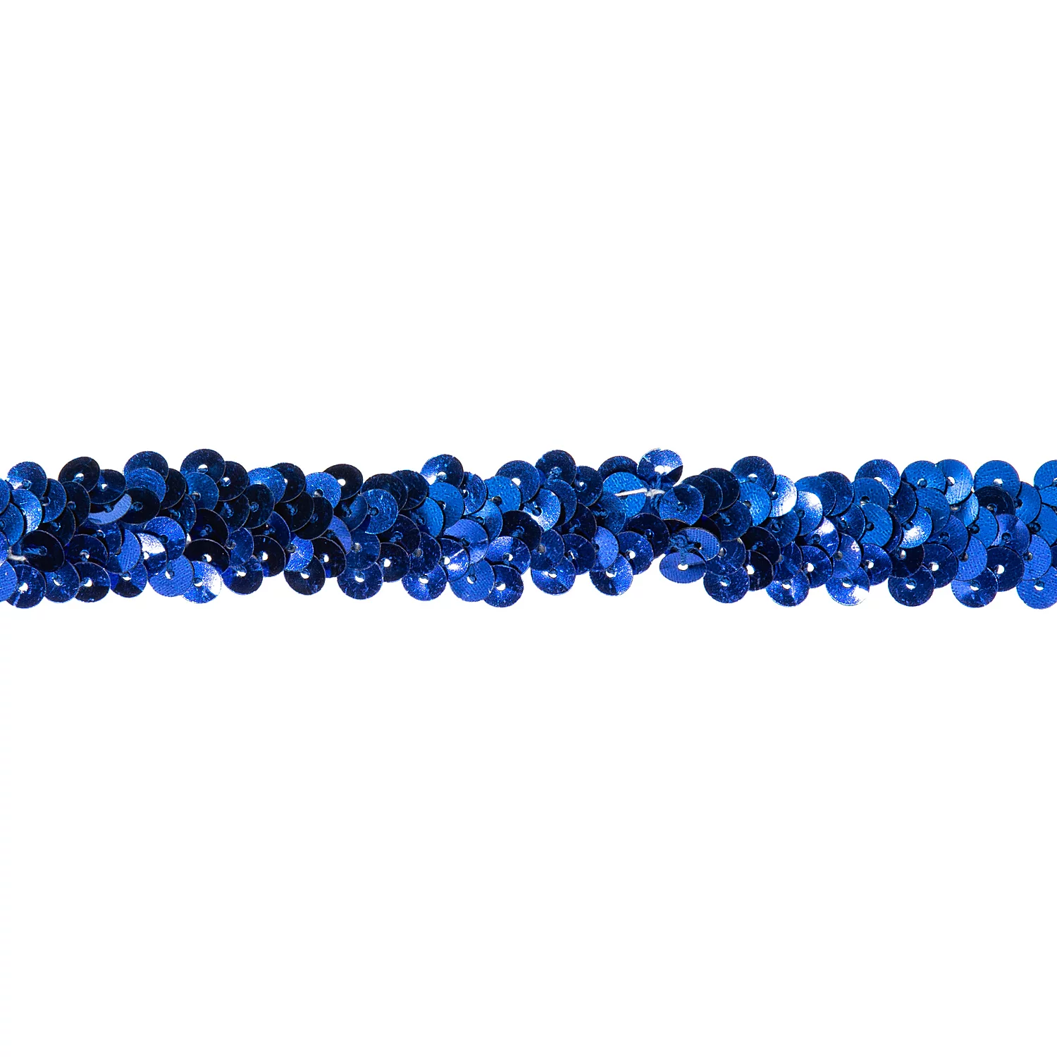 Elastik-Paillettenband, blau, Breite: 20 mm, Länge: 3 m