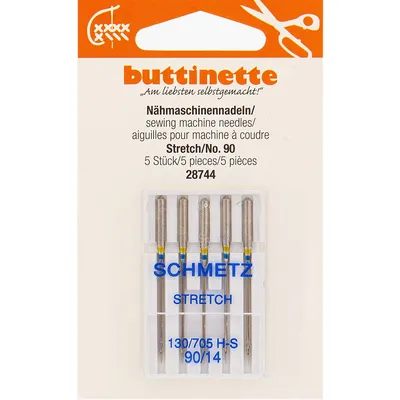buttinette Nähmaschinennadeln Stretch, Stärke: 90, Inhalt: 5 Stück Image