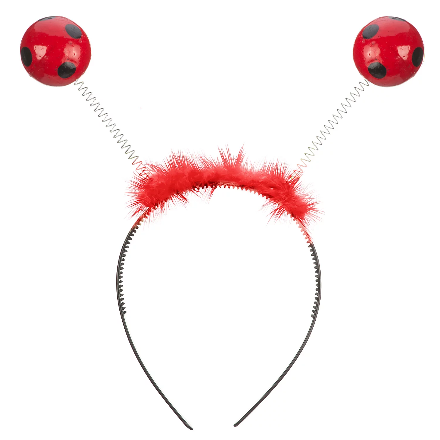 Haarreif Marienkäfer mit Marabu-Besatz Image