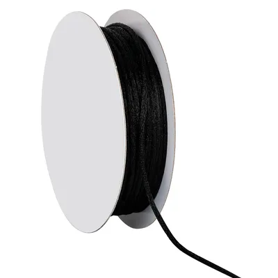 Satinkordel, schwarz, 2 mm, 20 m Image