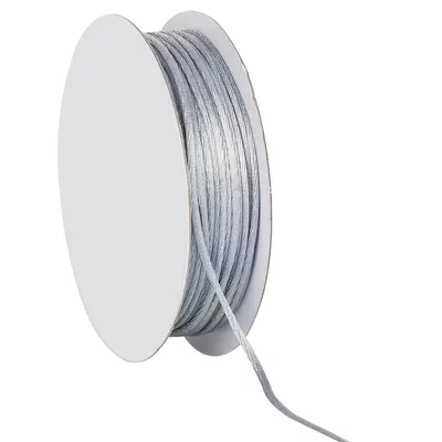 Satinkordel, silber, 2 mm, 20 m