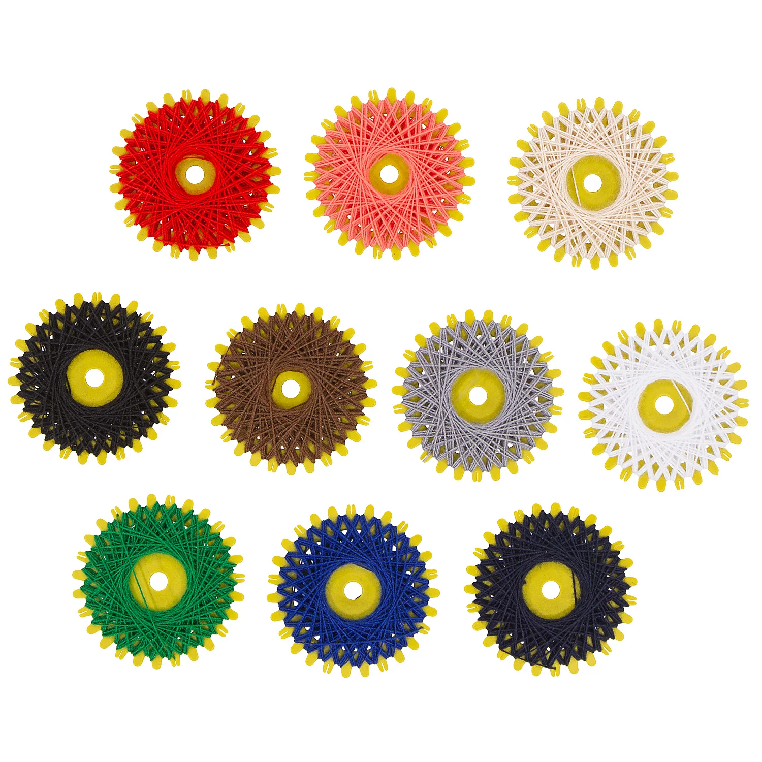 buttinette Sternzwirn, bunt, Inhalt: 10 Stück à 20 m Image