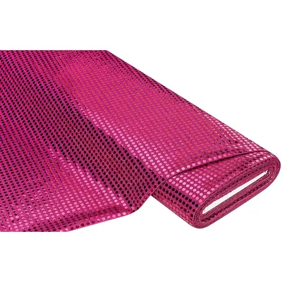 Paillettenstoff Gloss, pink, 6 mm Ø, 135 cm breit
