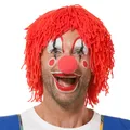 Wollperücke Clown, rot